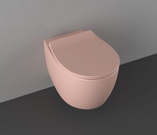 Подвесной унитаз Isvea Sentimenti Neo 10AR02010SV-2S безободковый крышка микролифт лососевый матовый